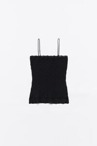 Top punto ajustado negro