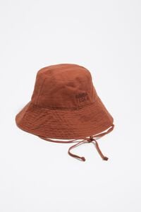 Brown linen hat