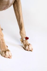 Red rose pearl bracelet