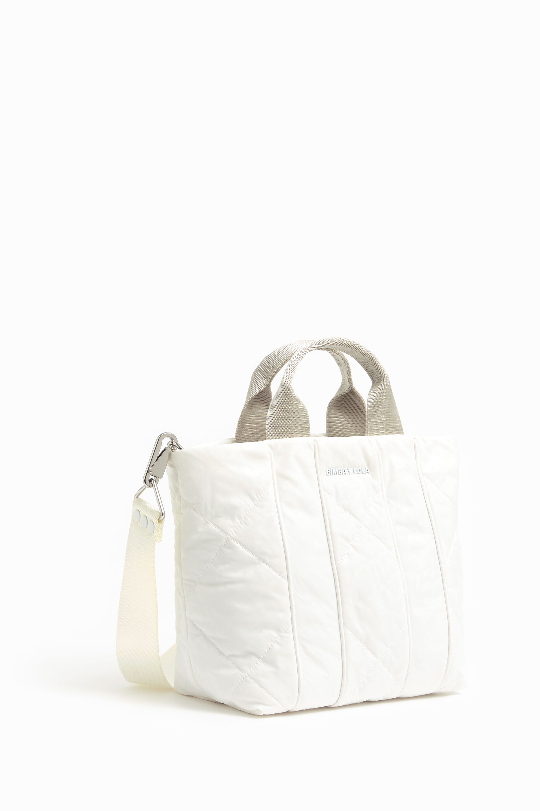 Bolso shopper S Logo-Distorb blanco