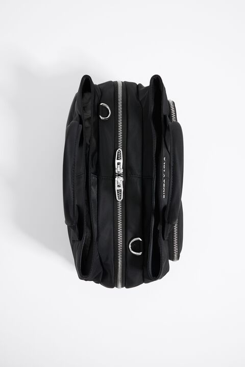 Bolso de mano Pocket grande nylon negro Bolso de mano Pocket grande nylon negro