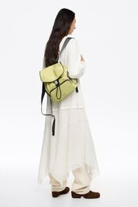 Medium pale lime nylon Pocket backpack