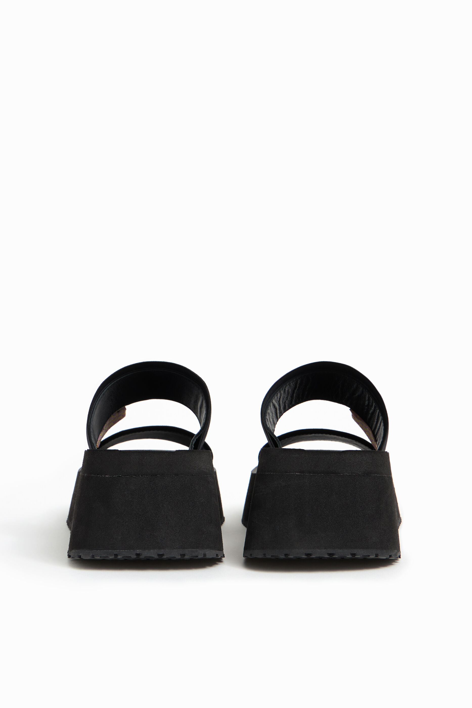 elastic platform sandal