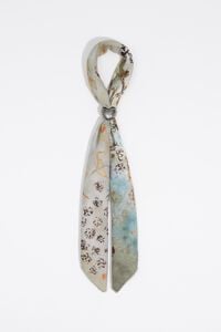 Floral scarf charm watercolor background