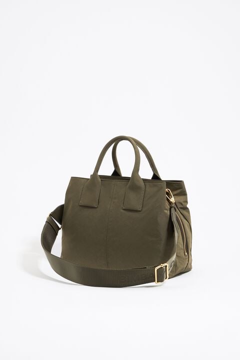 Bolso de mano Pocket grande nylon caqui Bolso de mano Pocket grande nylon caqui