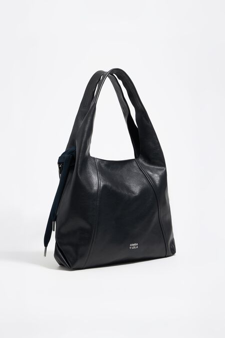Bolso Paper grande piel negro