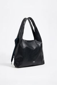 Tasche Paper gro&szlig; Leder Schwarz