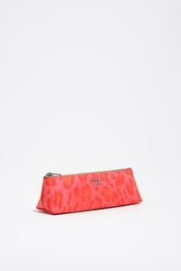 Estuche nylon leopardo rosa
