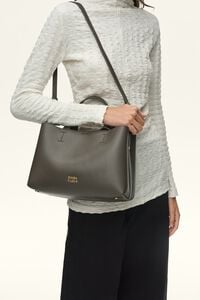 Bolso tote Chihuahua mediano piel elefante