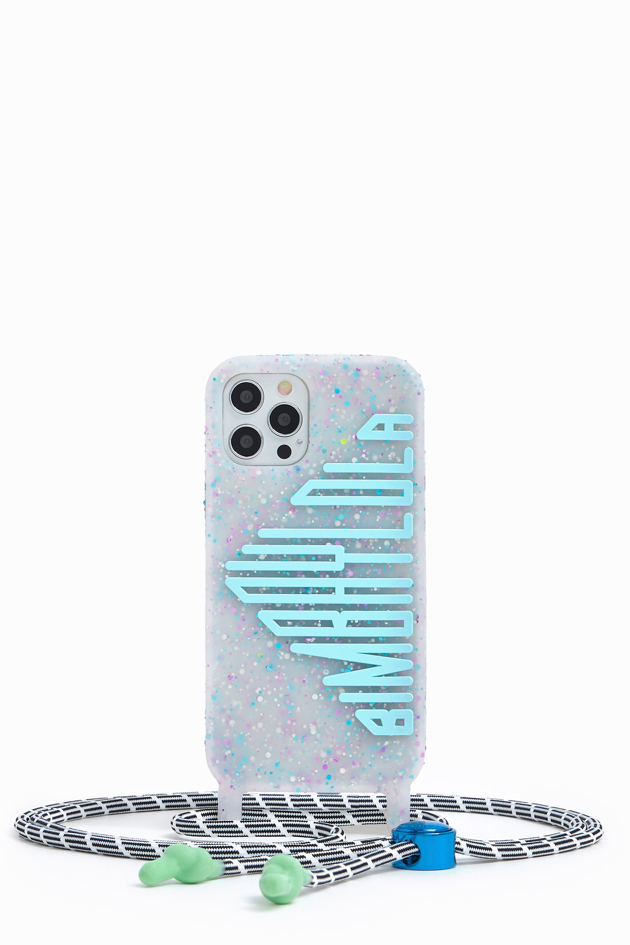 Funda iPhone 12/ 12 Pro confeti azul