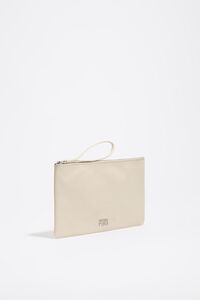 Ivory medium leather handbag
