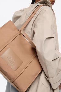 Bolso shopper grande nylon corteza