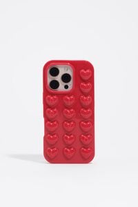 Shiny red iPhone 16 Pro silicone case