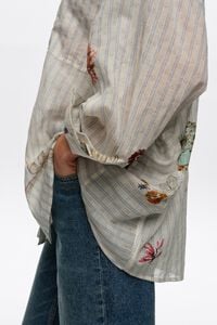 Striped Seabed cotton oversize shirt