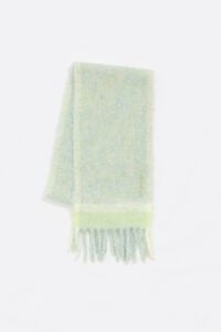 Bufanda contraste verde