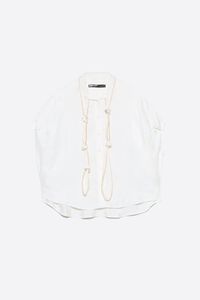 Camisa capa escote n&oacute;s branco