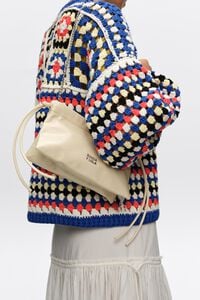 Bolso mini piel marfil