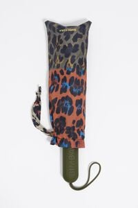 Khaki Leopard patchwork umbrella