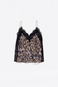 Khaki Plumancha strappy top