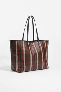 Bolso shopper grande Tart&aacute;n roble