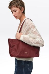 Bolso shopper mediano encerado vino