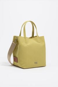 Large pistachio gabardine Chihuahua bag