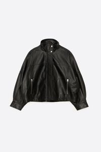 Black leather jacket