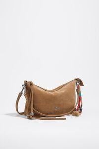 Bolso Trapecio mediano serraje natural