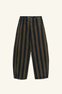 BARREL - Pantal&oacute;n denim rayas caqui