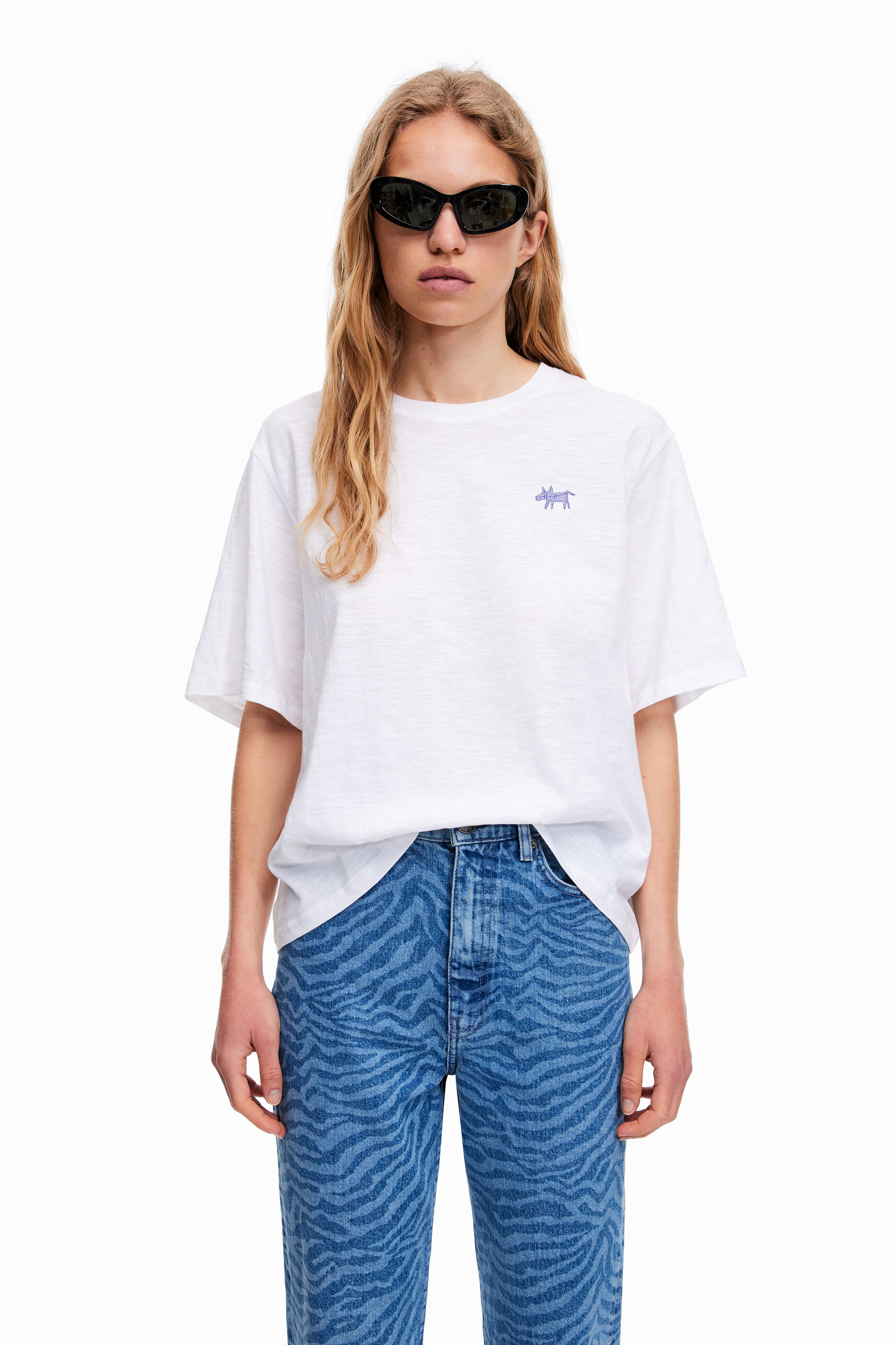 DAMEN Hemden & T-Shirts Basisch Bimba&Lola T-Shirt Rabatt 80 % Weiß/Grau S 