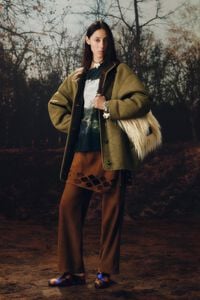 Bolso tote pelo marfil