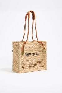 Bolso shopper grande rafia natural