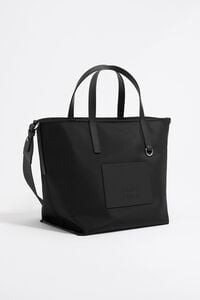 Bolso shopper mediano nylon negro
