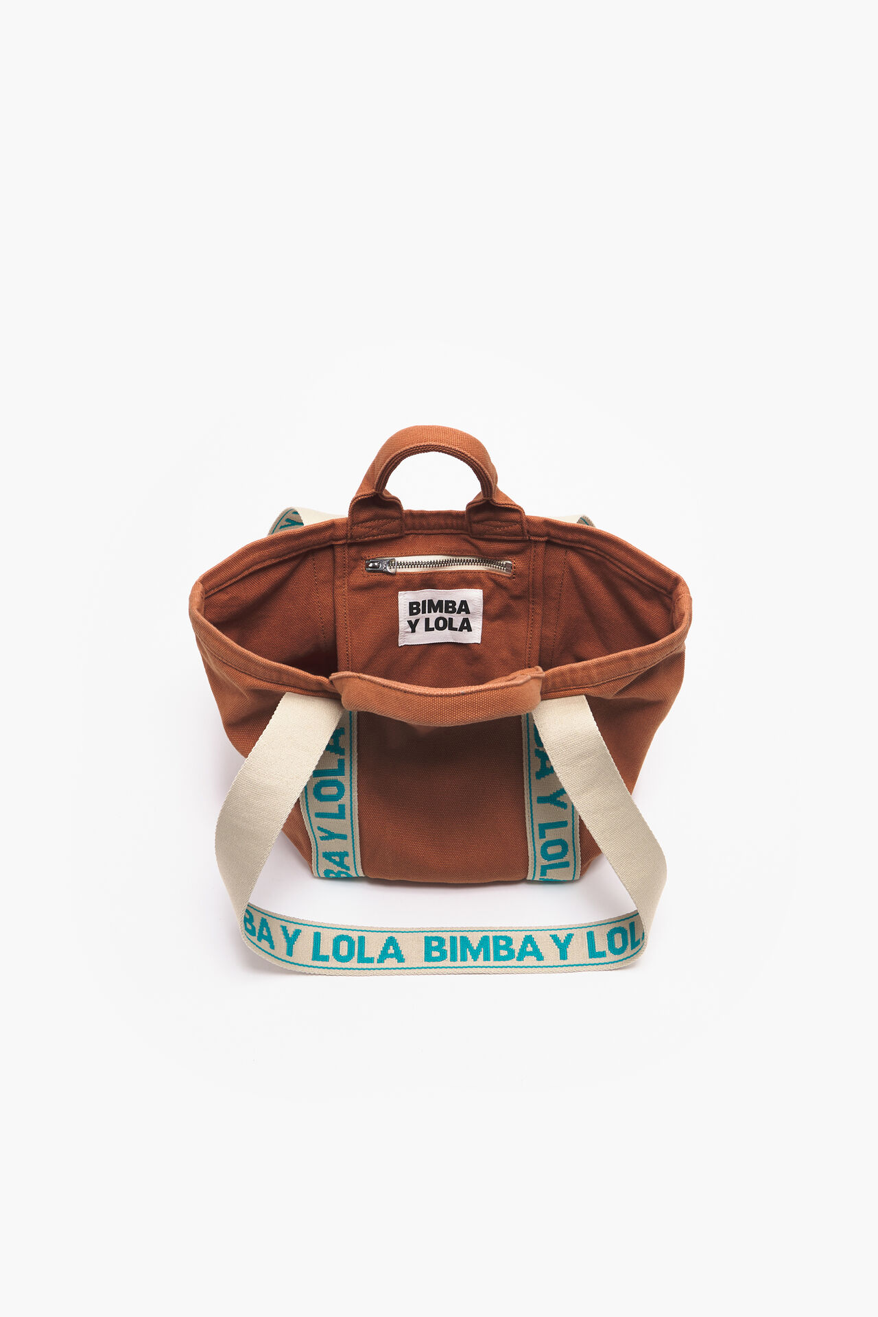 Bimba Y Lola 212BBSU2V.T9604 Tan Printed Mini Tote Bag