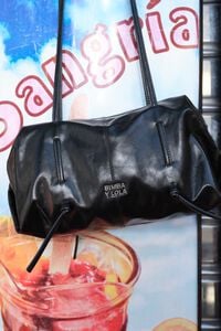 Black leather Lolita bag