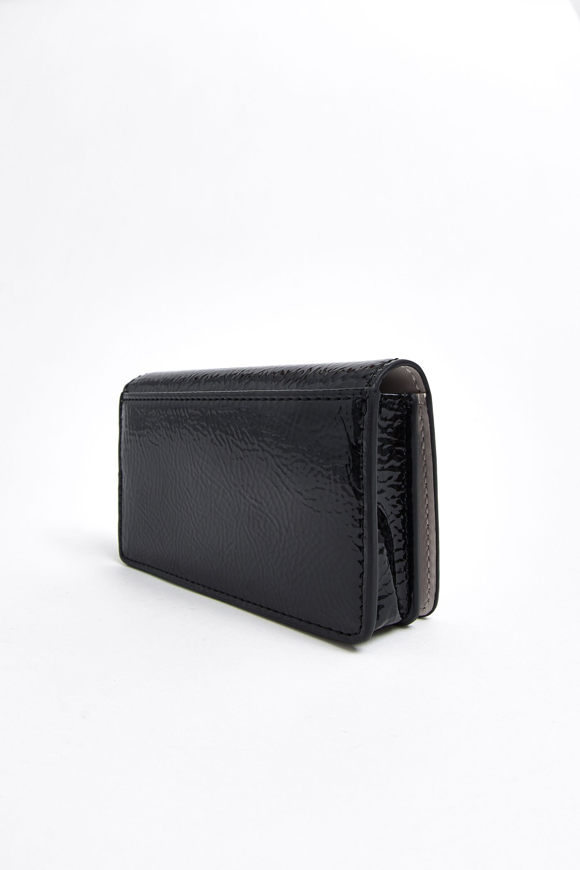 black flap purse