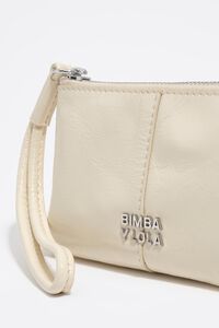 Ivory leather coin purse