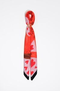 Horse and hearts scarf bag charm