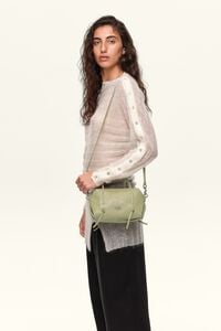 Mini pastel green leather Lolita bag