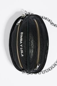 Leather crossbody bag Bimba y Lola Black in Leather - 36027620