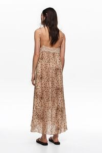 Watercolor Dots lace pleated dress