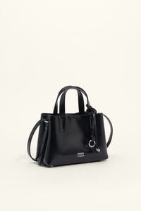 Bolso tote Chihuahua peque&ntilde;o piel negro