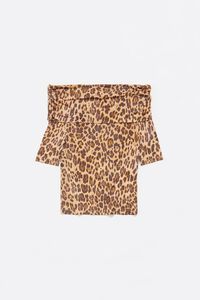Camiseta ajustada Leopard natural