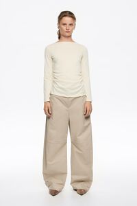 Pantal&oacute;n barrel ajustable piedra