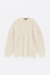 Oversize ivory mohair sweater