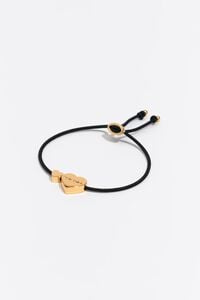 Pulsera el&aacute;stica coraz&oacute;n logo multicolor