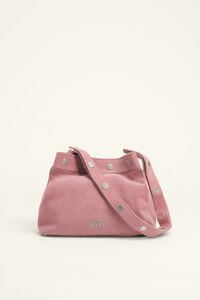 Bolso snaps mediano serraje rosa