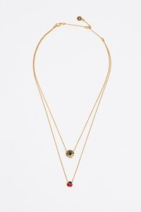 Collar doble logo y mariquita