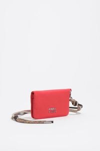 Cartera con solapa peque&ntilde;a nylon granadina