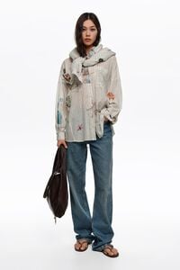 Striped Seabed cotton oversize shirt